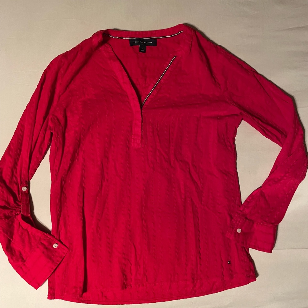 Womens Long Sleeve Tommy Hilfiger Blouse